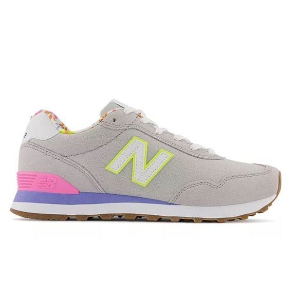 New Balance Shoes - New Balance 515 V3 Pale Gray/Pink/Neon Women's Running Athletic Shoes